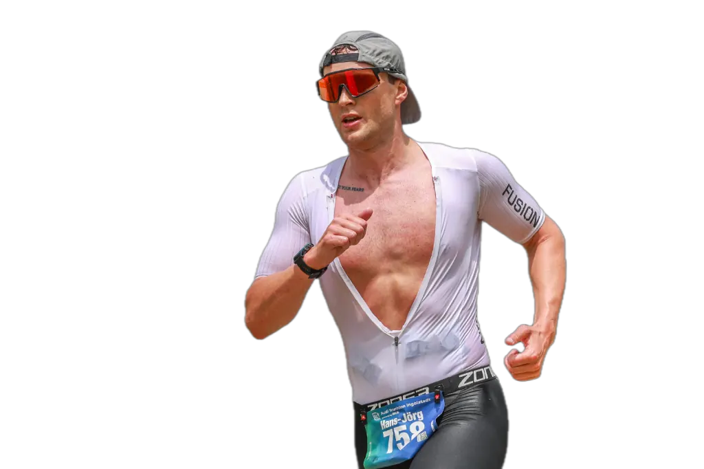 Hans-Jörg Stolz beim Lauftraining