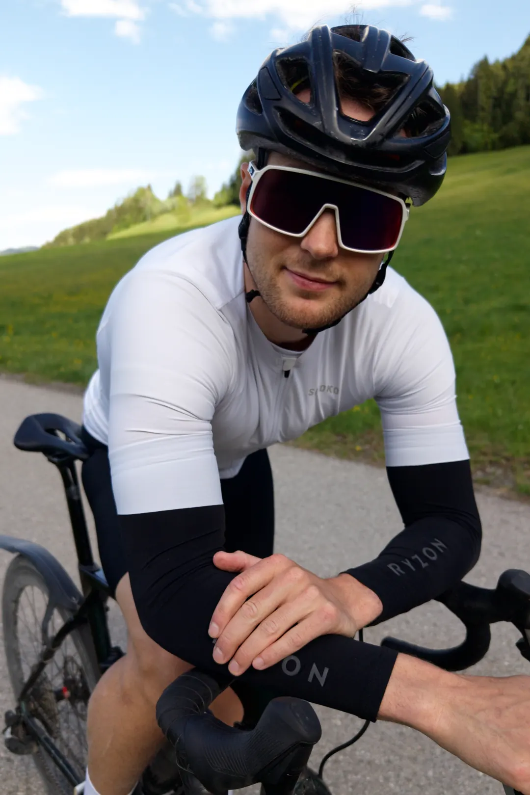 Hans-Jörg Stolz beim Radtraining im Chiemgau